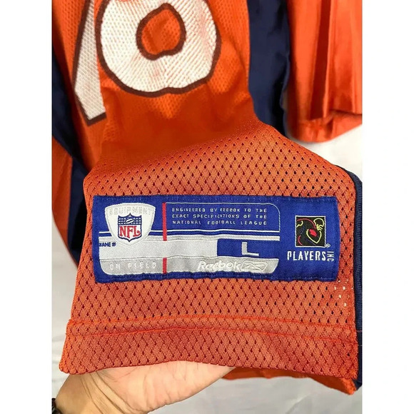 Denver Broncos NFL Reebok Football Jersey #26 LARGE Men's Mike Bell - Picture 7 of 9